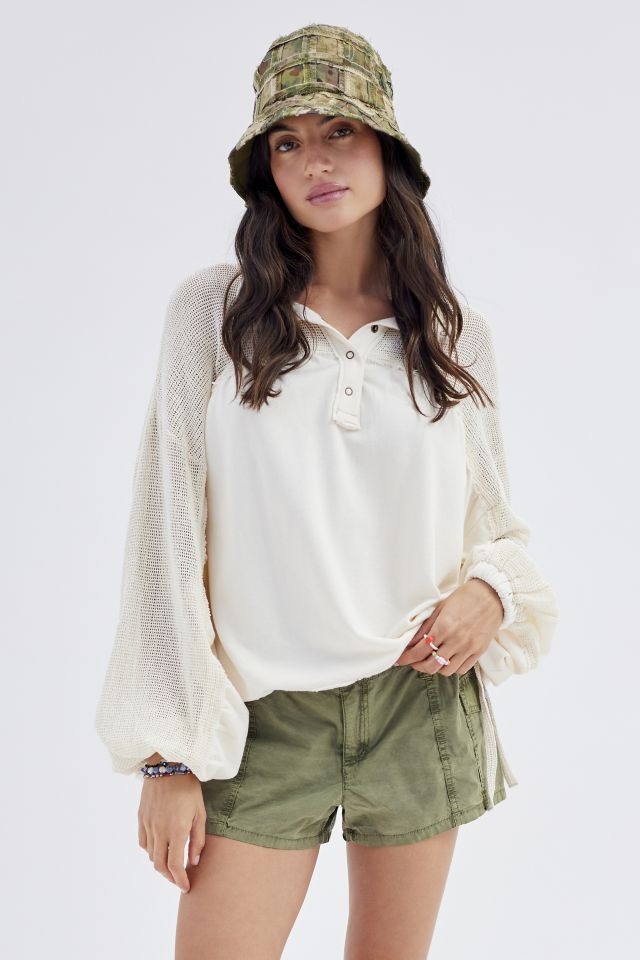 Out From Under Sienna Mesh Popover Sweatshirt