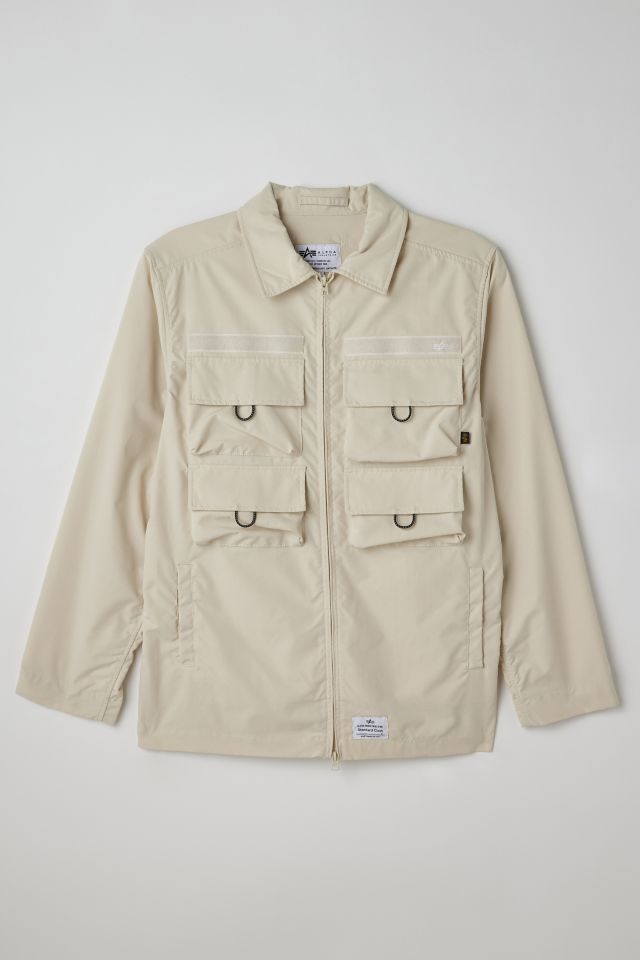 Alpha Industries X Standard Cloth UO Exclusive Nylon Cargo Shirt Jacket #1