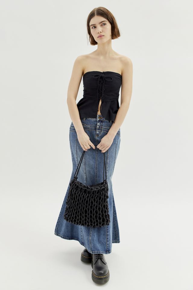 UO Jojo Lace-Up Corset Top #1