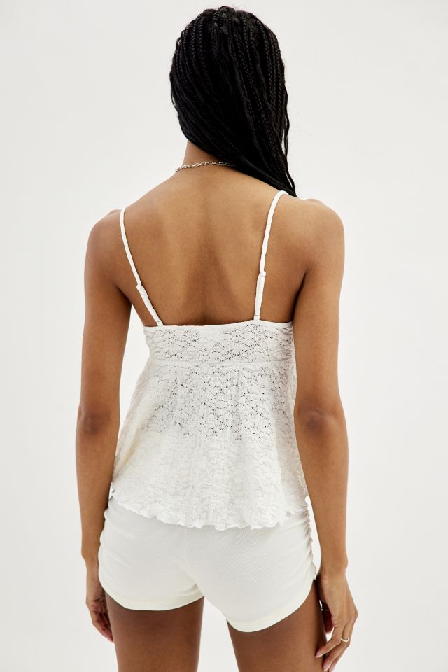 UO Maggie Lace Babydoll Cami | Urban Outfitters