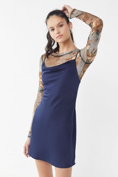 UO Mallory Cowl Neck Slip Dress