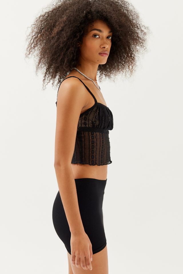 UO Chelsea Semi-Sheer Lace & Mesh Cami  Urban Outfitters Singapore -  Clothing, Music, Home & Accessories