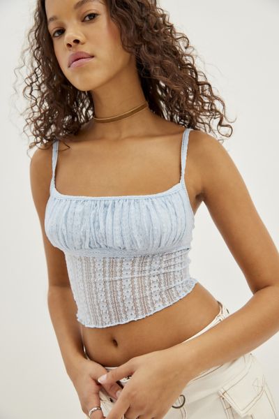URBAN K Womens Semi Sheer Full Lace Sexy Bralette at  Women's  Clothing store