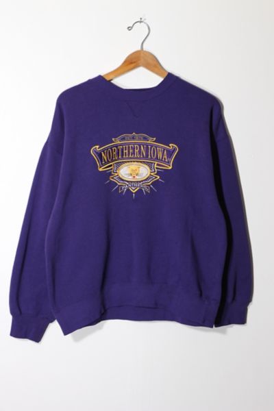 Vintage University of Northern Iowa Panthers Crewneck Sweatshirt Urban Outfitters