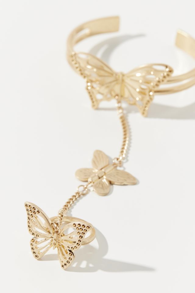 Bracelet Chaîne Main Papillon #1