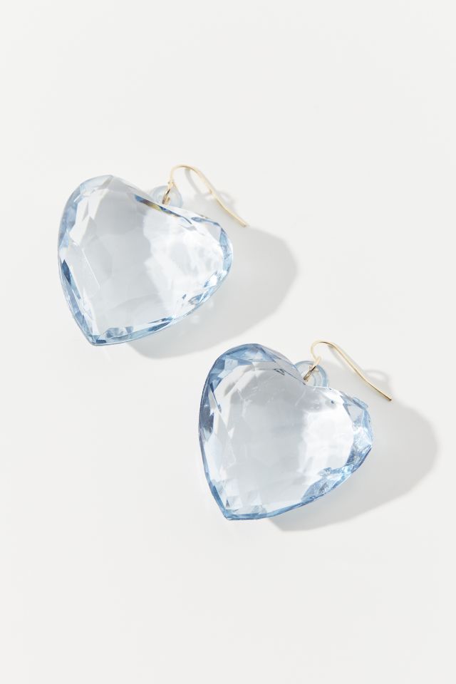 Angelica Faceted Heart Earring #1
