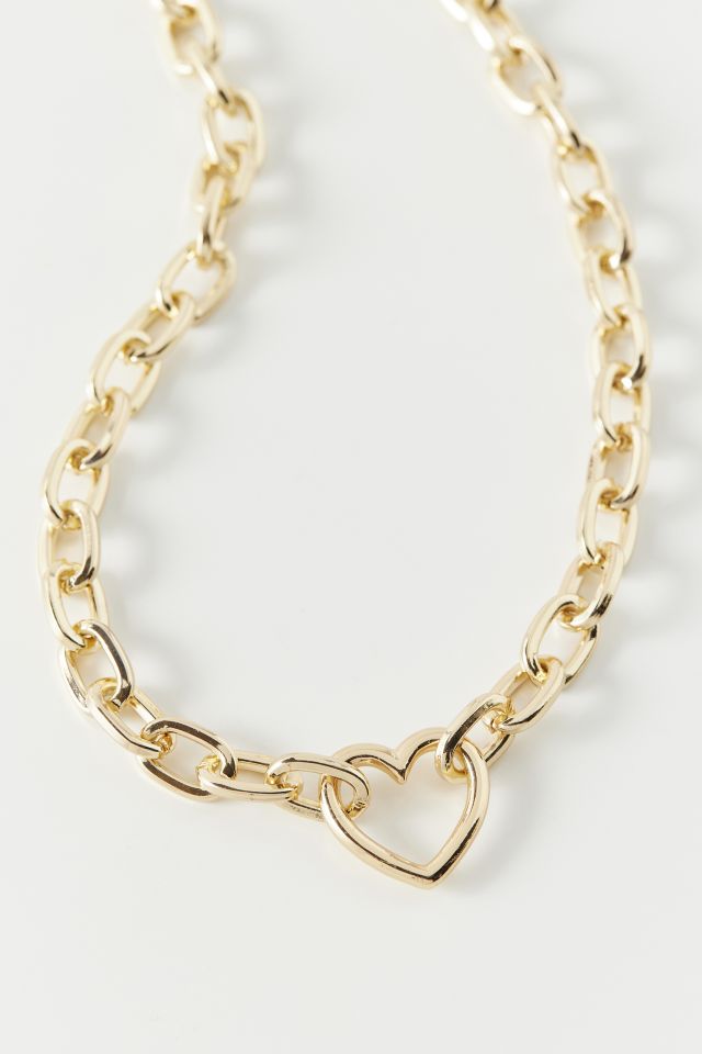 Abby Heart Chain Necklace #1