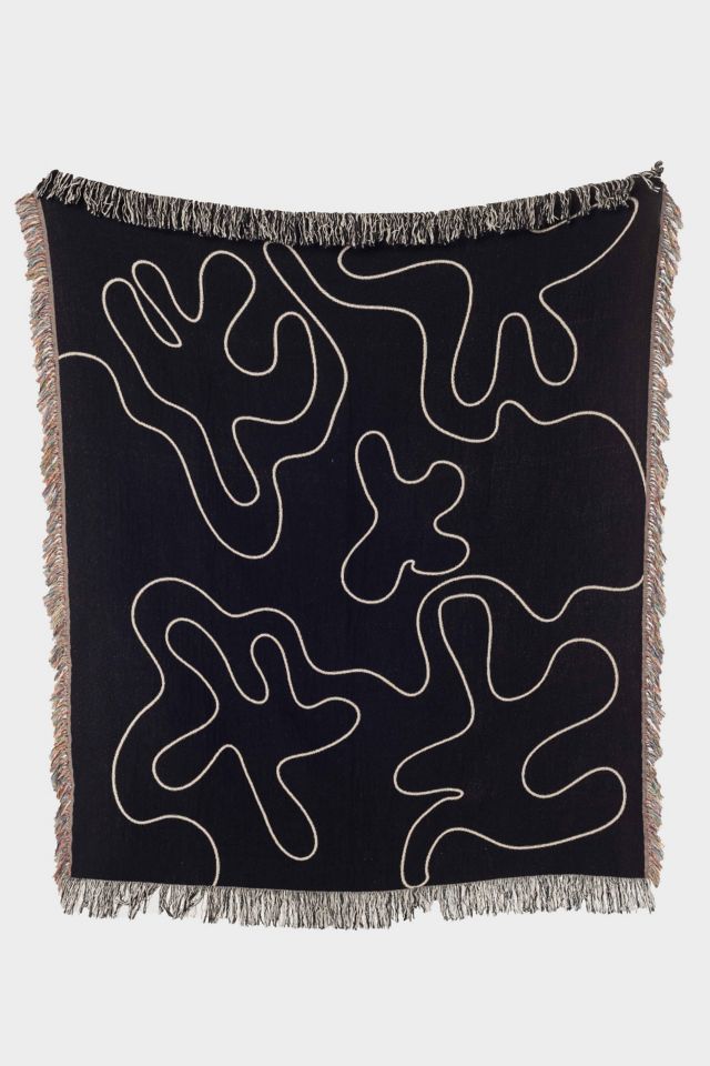 Clr Shop Dancing Shapes Woven Throw Blanket