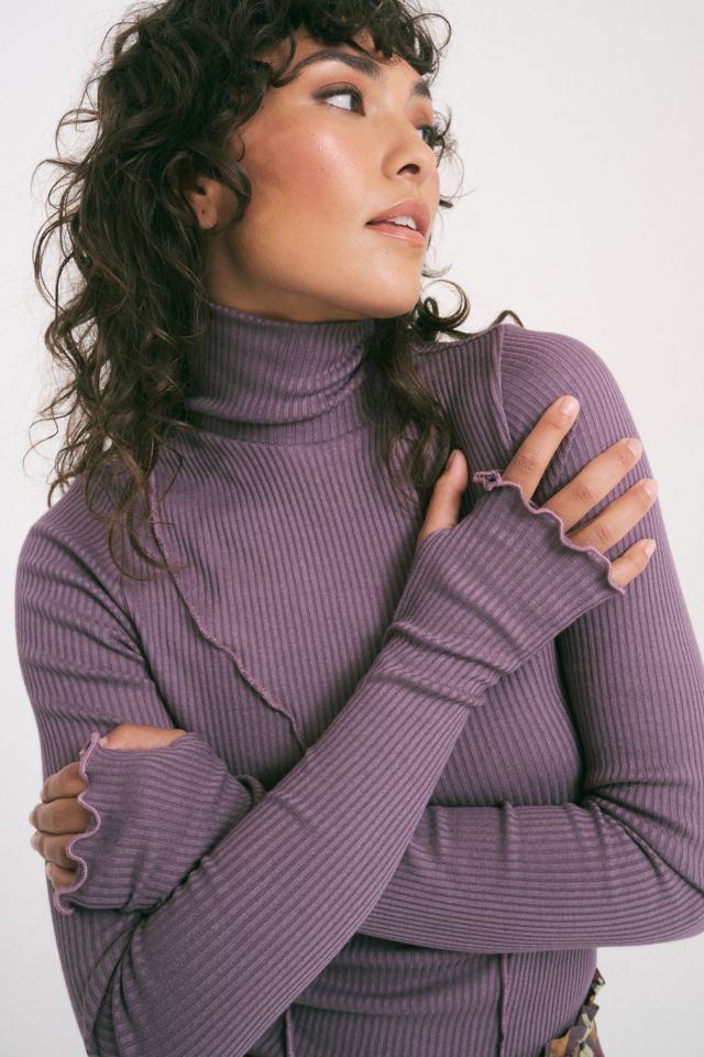 Back Beat Co. Hemp Rib Turtleneck Urban Outfitters