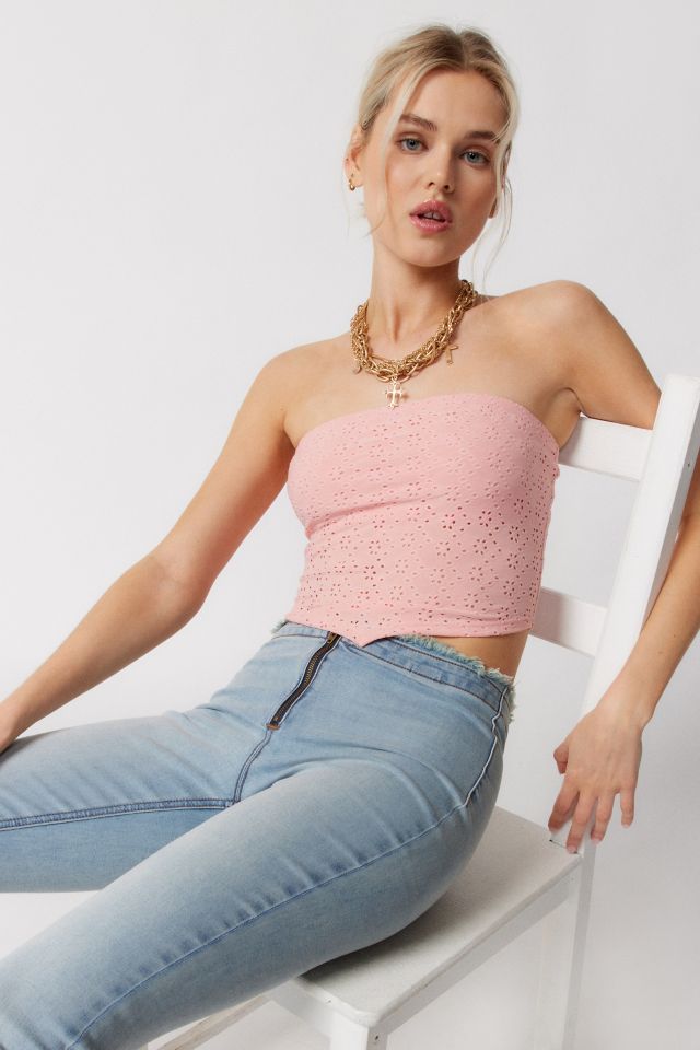 UO Alanis Eyelet Tube Top #3