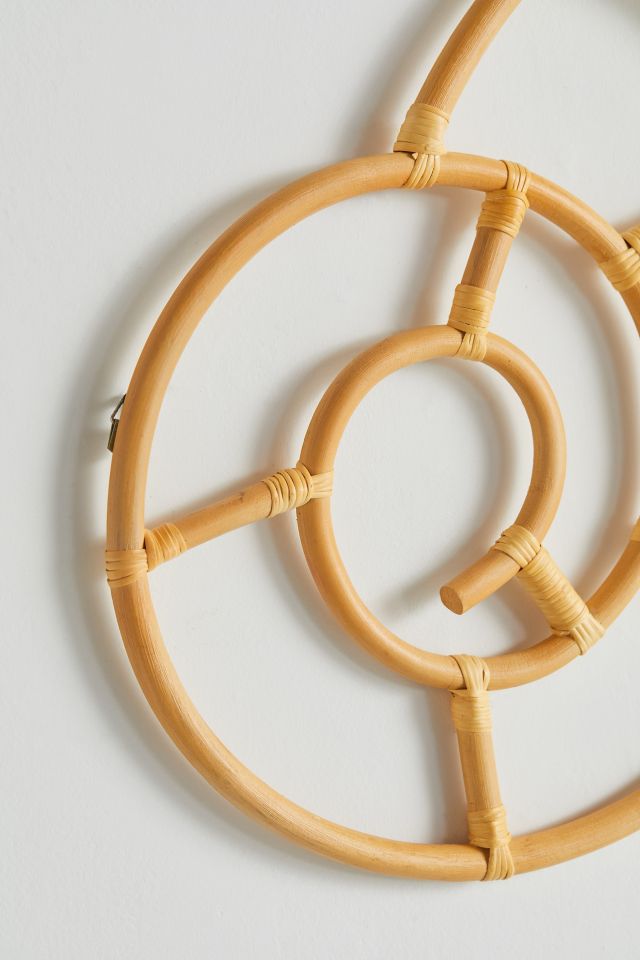 Shell Rattan Wall Hanging #2