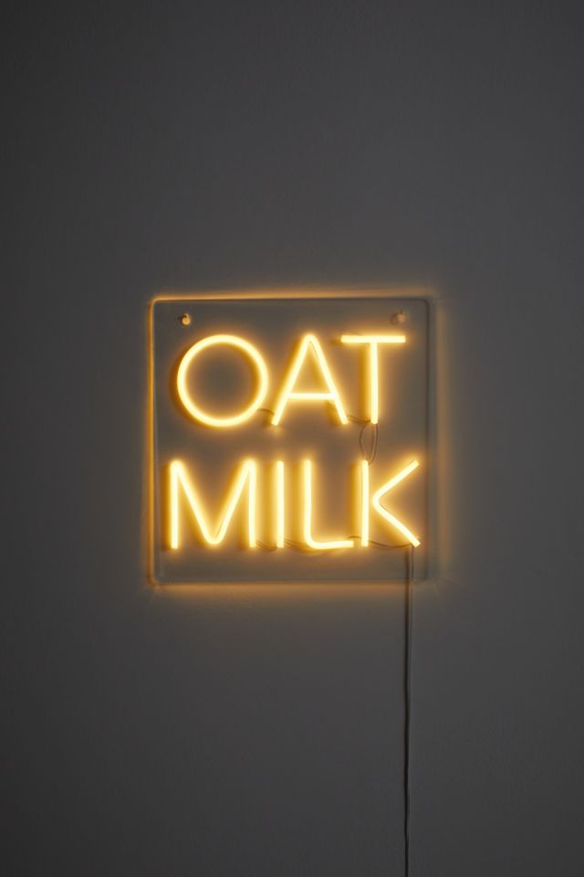 Oat Milk Neon Sign #1