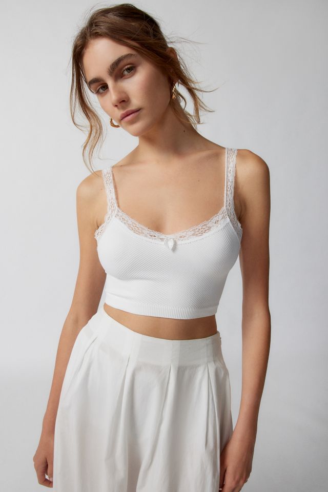 Seamless Bra Top - White - Ladies