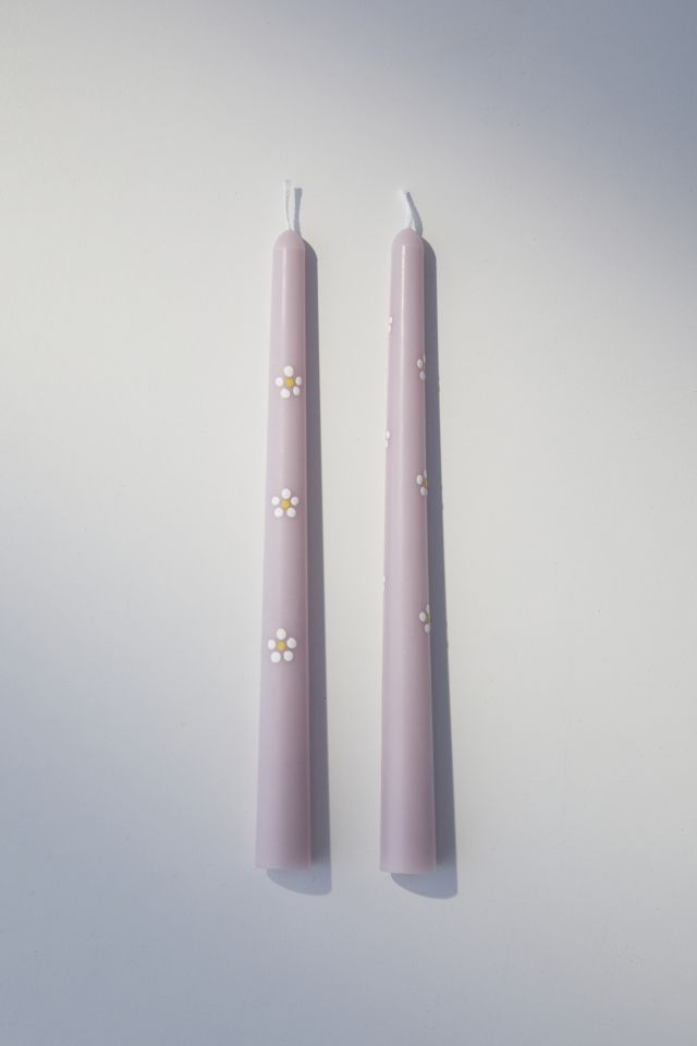This Candle Is Lit Pretty Little Flower Taper Candle Set #1