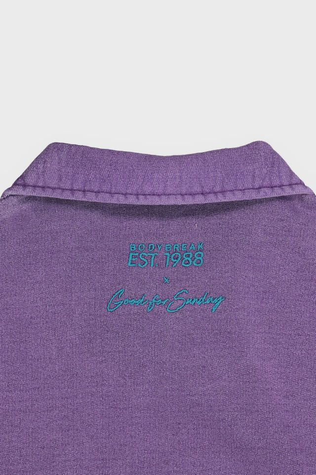 Good For Sunday BodyBreak Retro Quarter Zip Sweatshirt #3