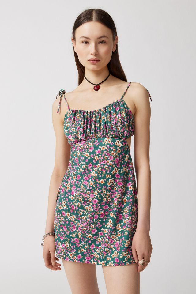 UO Susie Strappy-Back Floral Mini Dress #1