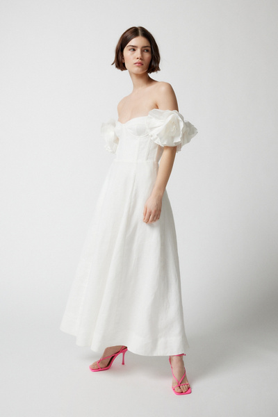 lynette off shoulder dress Never Worn Maggie Sottero Tuscany Lynette Wedding Dress