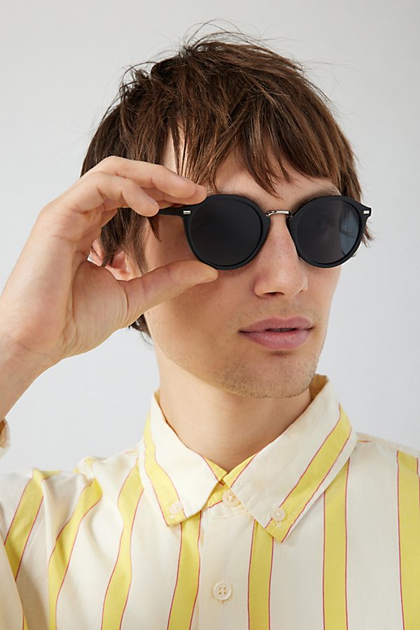 Urban Outfitters Myrtle Round Sunglasses In Black, Men's At