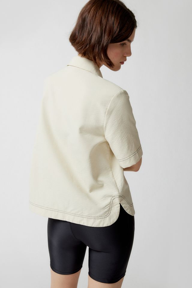 Find Me Now Hunter Contrast Stitch Button-Down Shirt #2
