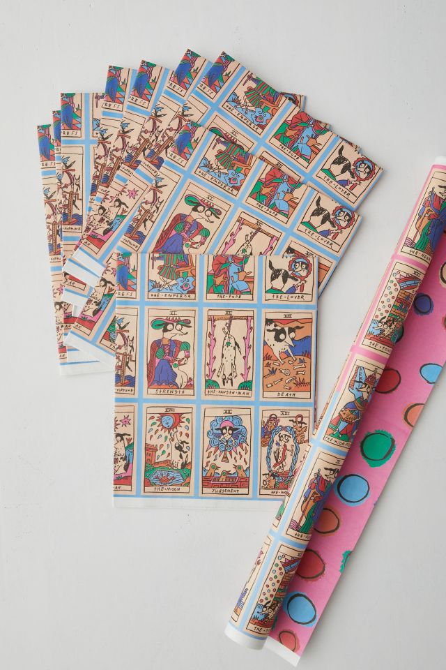Gentle Thrills Cowgirl Tarot Wrapping Paper #1