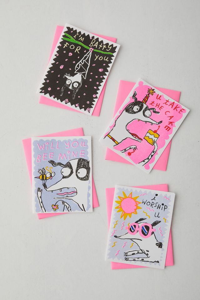 Gentle Thrills Assorted Greeting Card Set Urban Outfitters