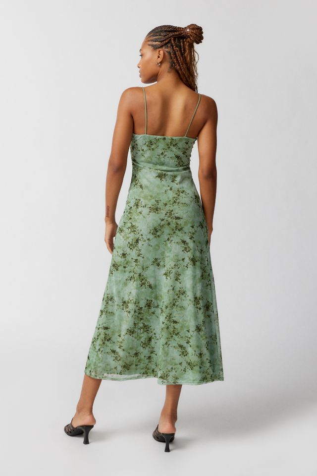 UO Mesh Paisley Midi Dress #3