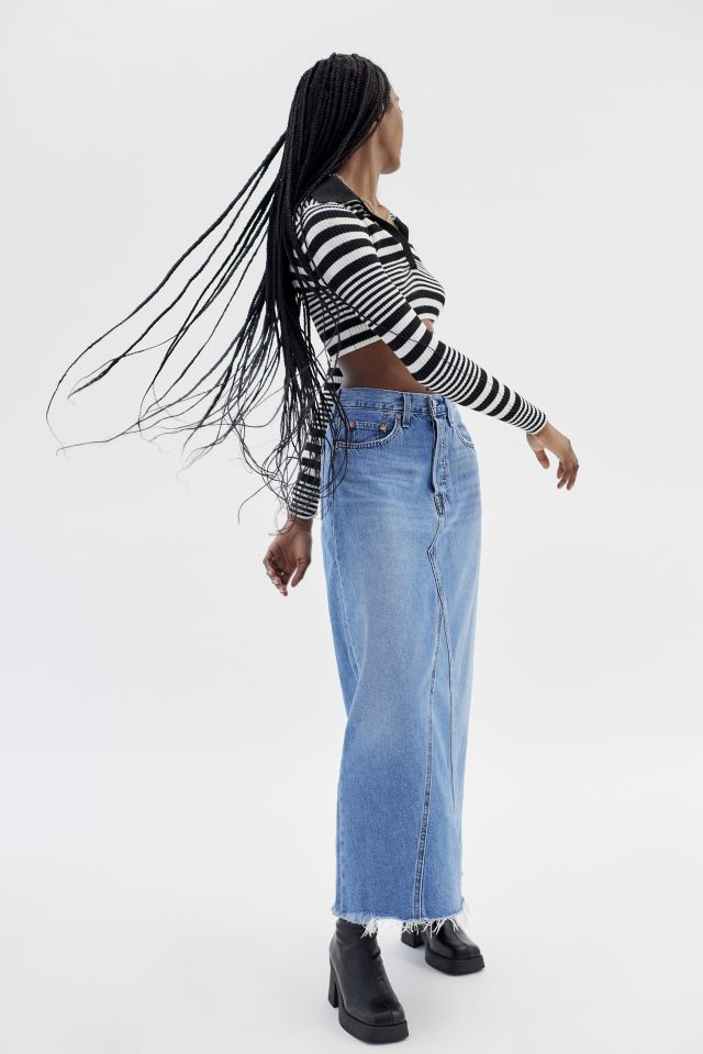 Levi's® Iconic Long Denim Midi Skirt | Urban Outfitters