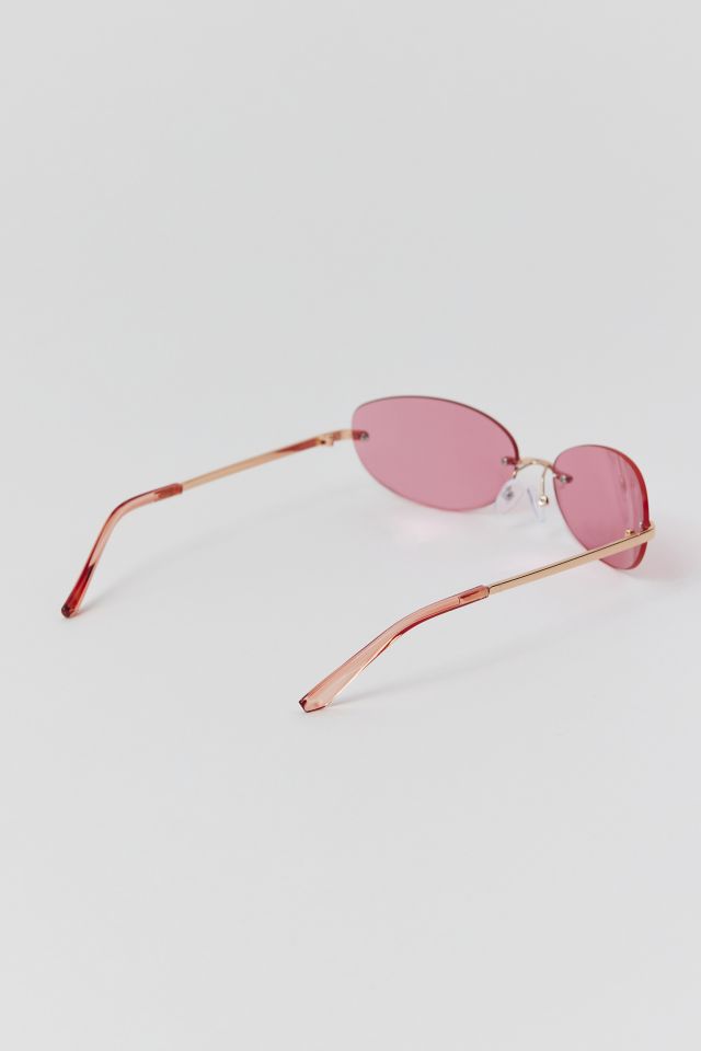 Trixie Rimless Rectangle Sunglasses #3