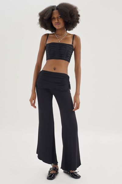 Urban Outfitters, Pants & Jumpsuits, Uo Dani Foldover Flare Pant