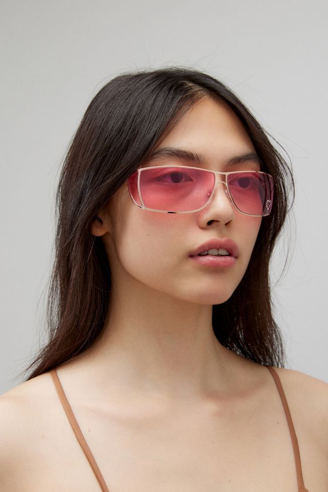 Kira Translucent Shield Sunglasses | Urban Outfitters