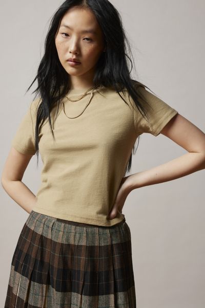 Bdg Universal Shrunken Tee In Taupe, Women's At Urban Outfitters