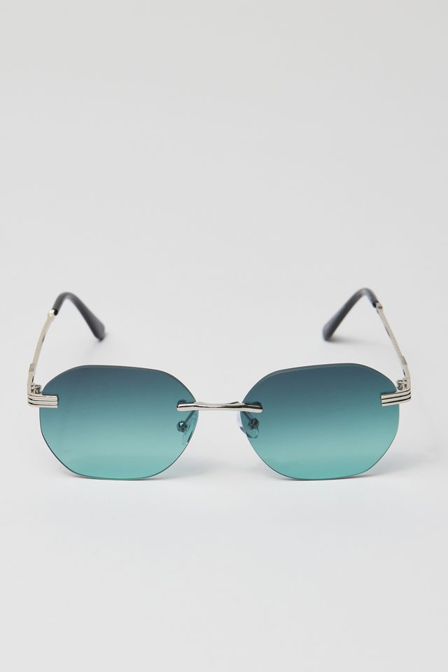 Castro Rimless Square Sunglasses