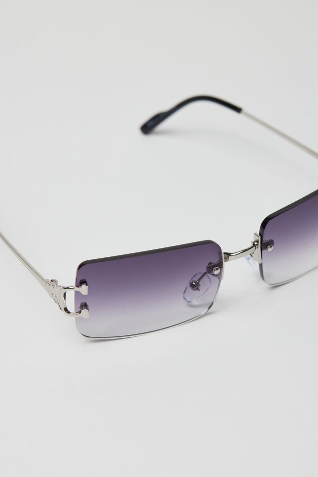 Berkeley Rimless Rectangle Sunglasses #1