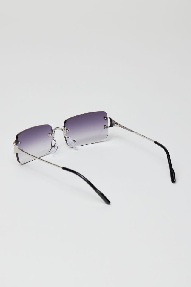 Berkeley Rimless Rectangle Sunglasses #2