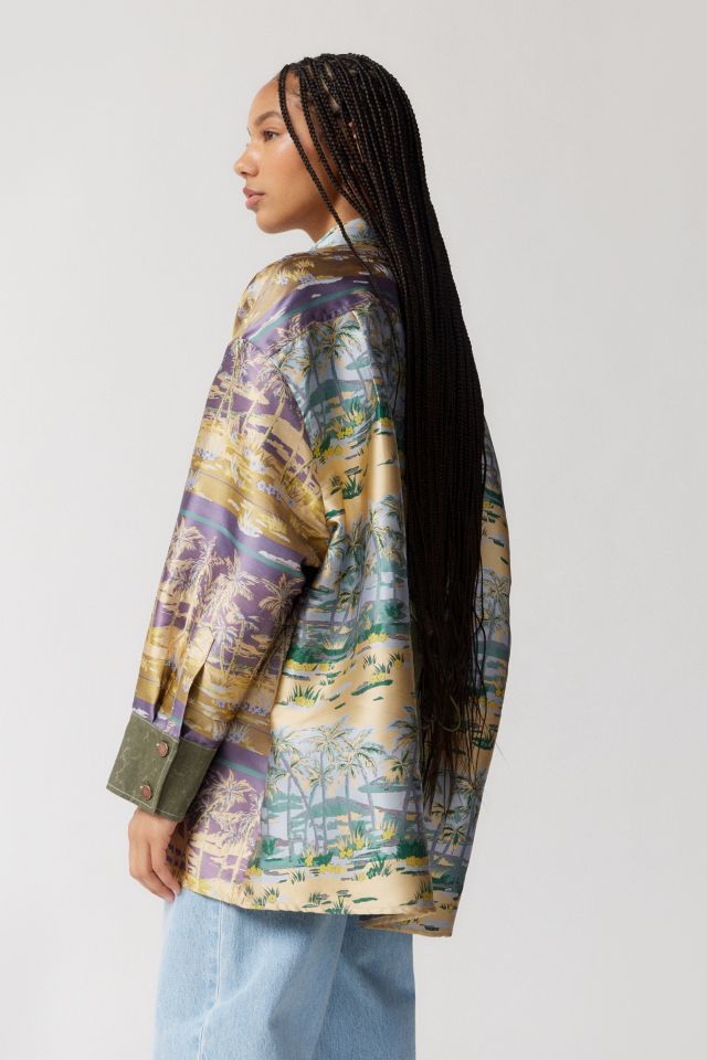 FRIED RICE Silky Printed Shirt #4