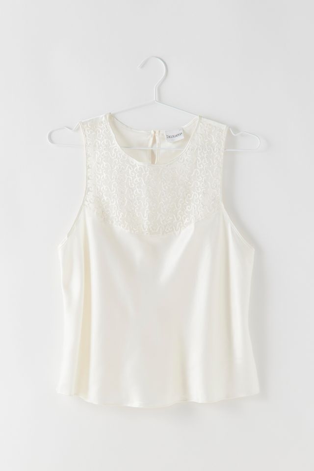 Vintage Embroidered Tank Top Urban Outfitters