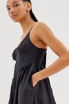 uo cedar poplin corset midi dress Urban Outfiters + Cedar Poplin Corset Midi Dress