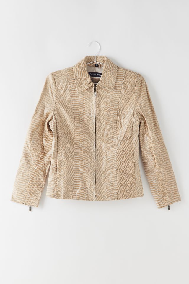 Faux snakeskin sale jacket