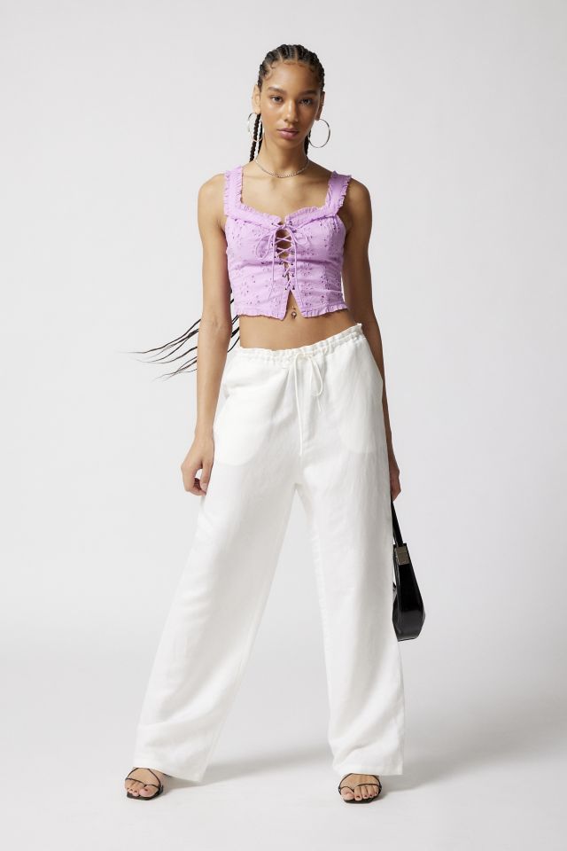 UO Alanis Eyelet Tube Top