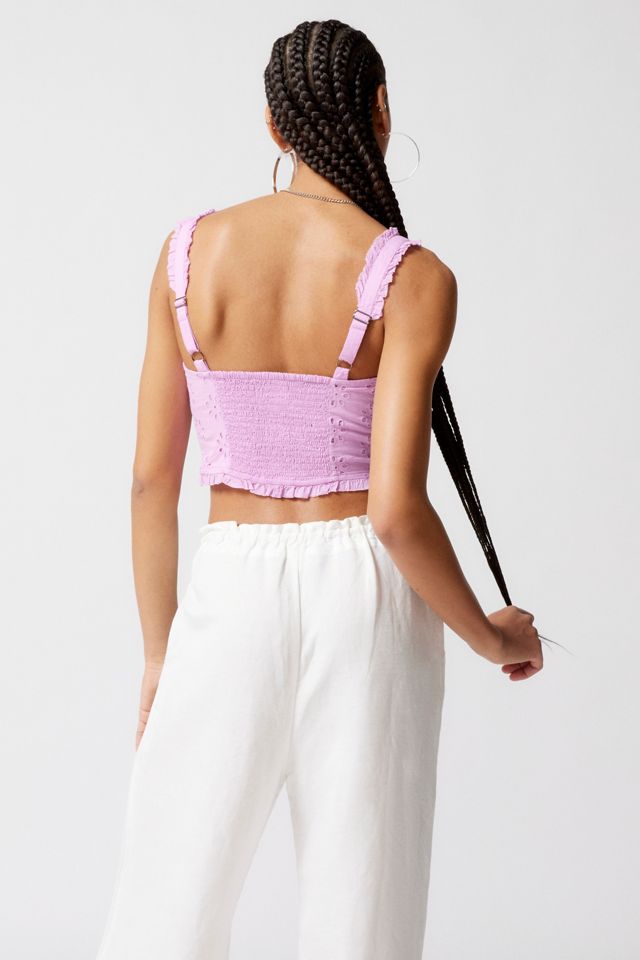 UO Layla Eyelet Corset Top #3