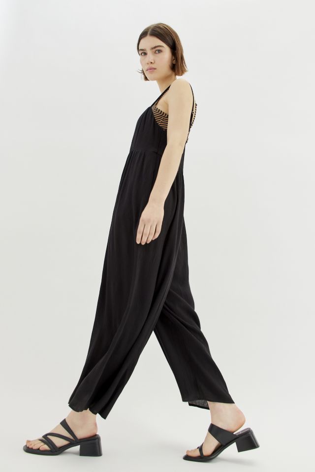 UO Slouchy Leg Cropped Jumpsuit