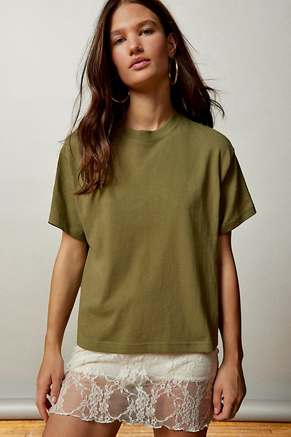 Bdg Universal Boxy Tee In Olive