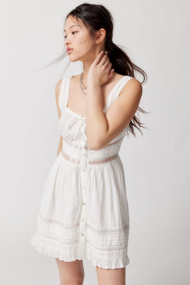 Robe Mini UO Angelina à Empiècement en Dentelle #4