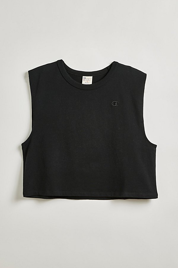 Champion Uo Exclusive Heritage Jersey Tank Top In Black