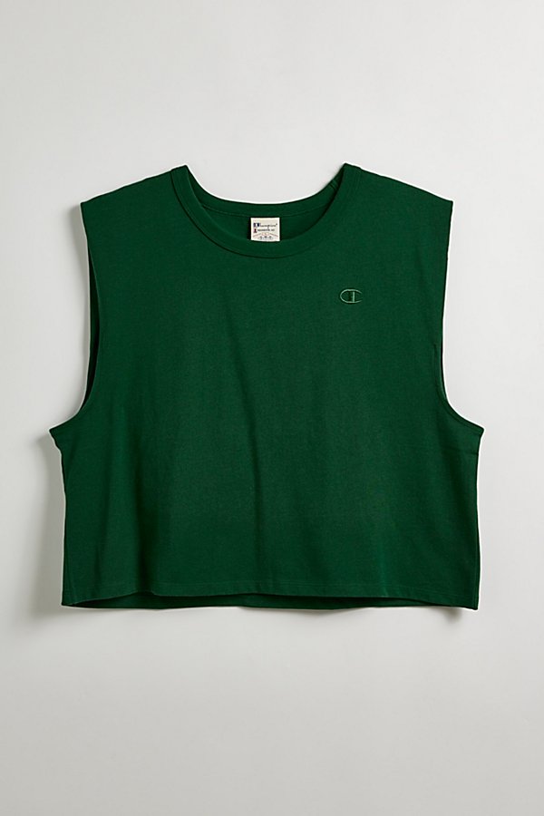 Champion Uo Exclusive Heritage Jersey Tank Top In Dark Green At Urban Outfitters