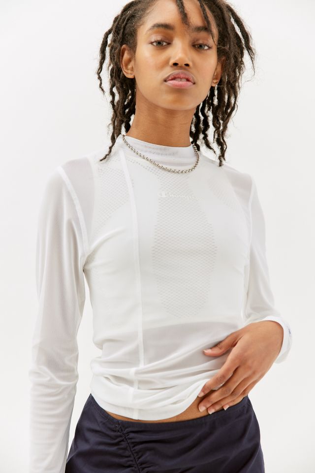 Champion UO Exclusive Long Sleeve Stretch Mesh Top #1