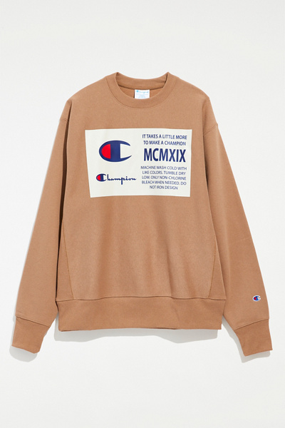 Crewneck Tan Sweatshirt Champion Champion Uo Exclusive Big Jock