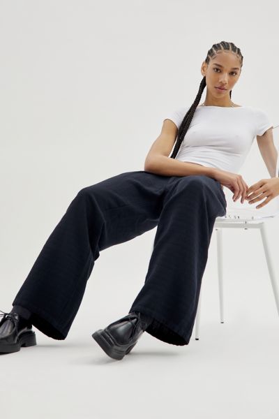 Urban Outfitters Uo Martina Linen Trouser Pant In Black