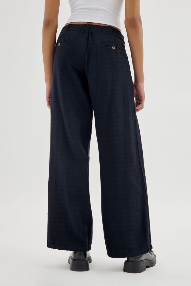 UO Martina Linen Low-Rise Trouser Pant  Urban Outfitters Japan - Clothing,  Music, Home & Accessories