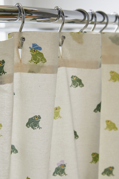 Rideau de Douche à Motif Grenouille Cowboy - Thumbnail 3